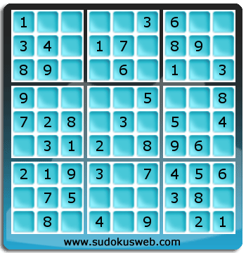 Nivel Muito Facil de Sudoku Nivel Muito Facil de Sudoku