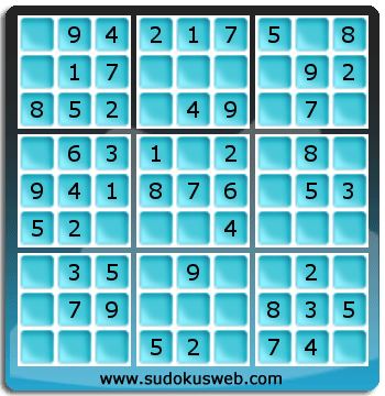 Sudoku de Nivell Molt Fàcil Sudoku de Nivell Molt Fàcil