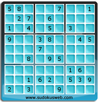 Sudoku von mittelmässiger höhe