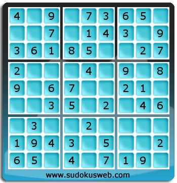 Sudoku de Niveau Très Facile Sudoku de Niveau Très Facile