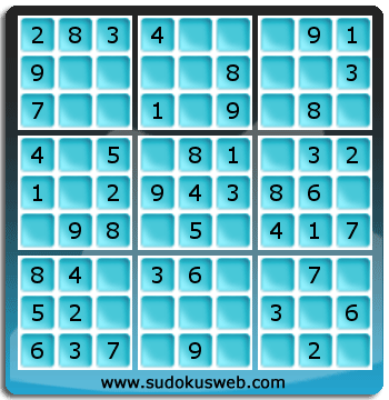 Nivel Muito Facil de Sudoku