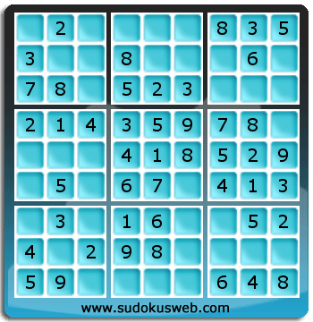 Nivel Muito Facil de Sudoku Nivel Muito Facil de Sudoku