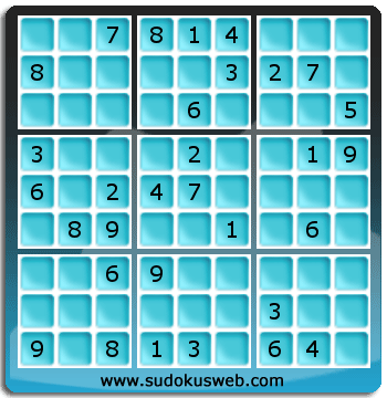 Sudoku von mittelmässiger höhe