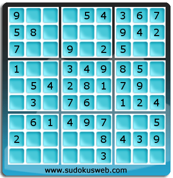 Nivel Muito Facil de Sudoku Nivel Muito Facil de Sudoku