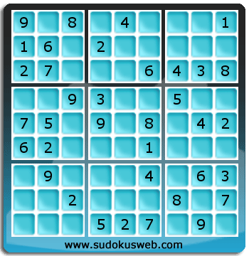 Sudoku von einfacher höhe