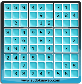Nivel Muito Facil de Sudoku Nivel Muito Facil de Sudoku
