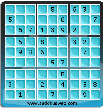 Sudoku von mittelmässiger höhe