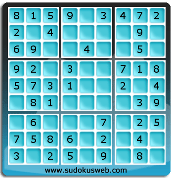 Sudoku de Nivell Molt Fàcil Sudoku de Nivell Molt Fàcil