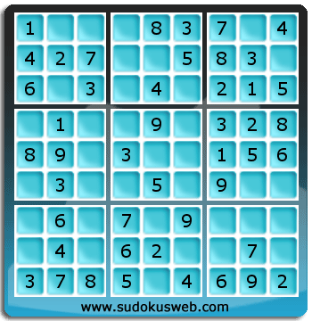 Nivel Muito Facil de Sudoku Nivel Muito Facil de Sudoku
