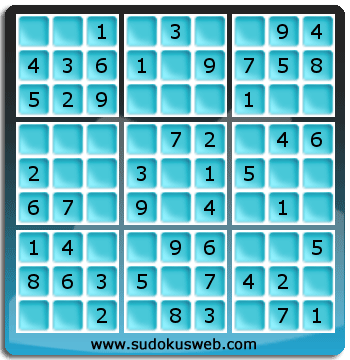 Sudoku de Niveau Très Facile