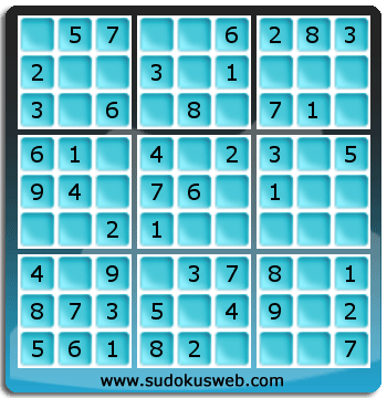 Sudoku de Nivel Muy Fácil Sudoku de Nivel Muy Fácil