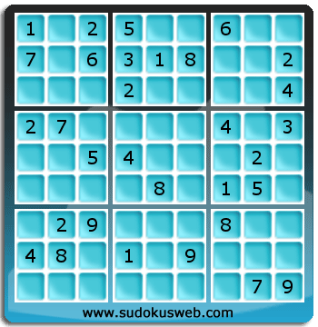 Sudoku von mittelmässiger höhe