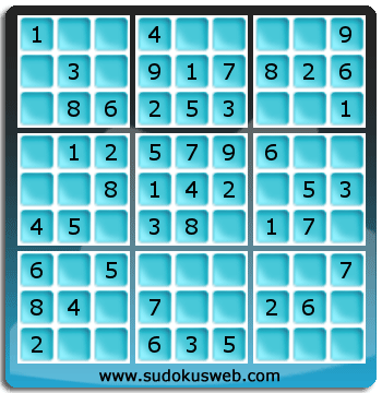 Sudoku de Niveau Très Facile Sudoku de Niveau Très Facile