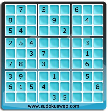 Sudoku von mittelmässiger höhe