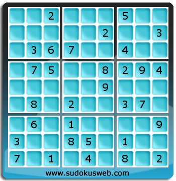 Sudoku von mittelmässiger höhe