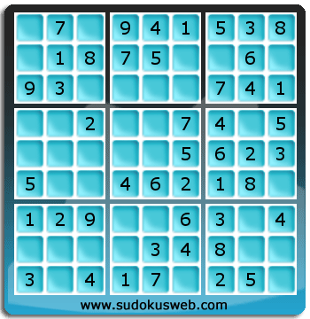 Nivel Muito Facil de Sudoku Nivel Muito Facil de Sudoku