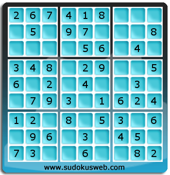 Nivel Muito Facil de Sudoku Nivel Muito Facil de Sudoku