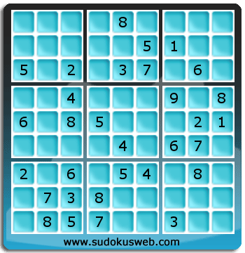 Sudoku von mittelmässiger höhe