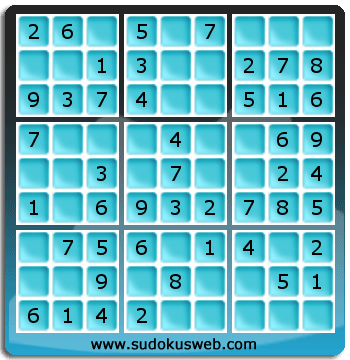 Nivel Muito Facil de Sudoku