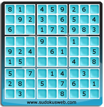Sudoku de Nivell Molt Fàcil Sudoku de Nivell Molt Fàcil