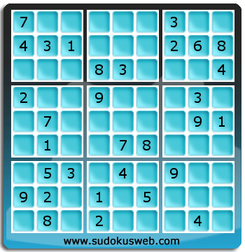 Sudoku von mittelmässiger höhe