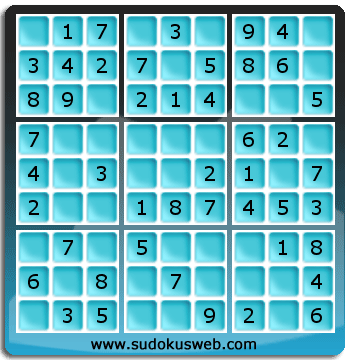 Sudoku de Nivel Muy Fácil