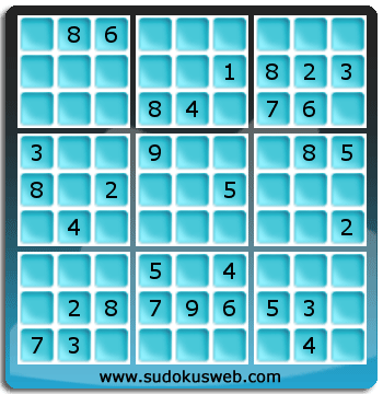 Sudoku von mittelmässiger höhe