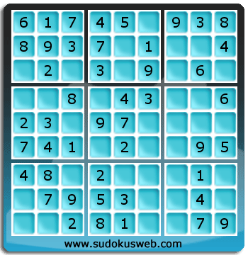 Nivel Muito Facil de Sudoku Nivel Muito Facil de Sudoku