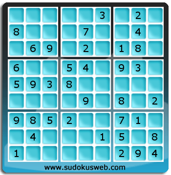 Sudoku von einfacher höhe