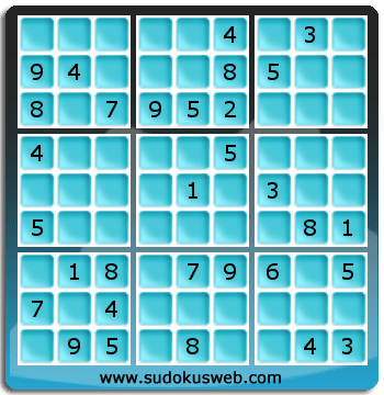 Sudoku von mittelmässiger höhe