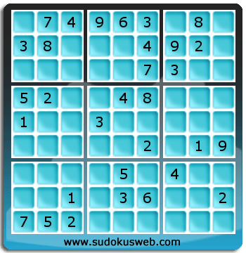 Sudoku von mittelmässiger höhe