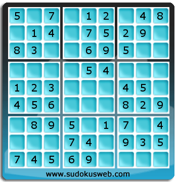 Sudoku de Nivel Muy Fácil