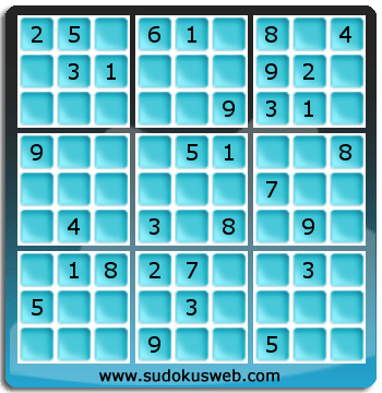 Sudoku von mittelmässiger höhe