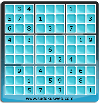 Sudoku von mittelmässiger höhe