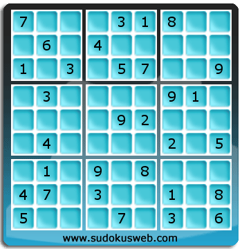 Sudoku von mittelmässiger höhe