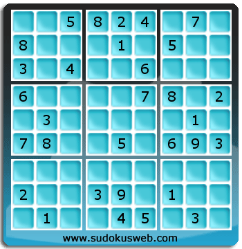 Sudoku von mittelmässiger höhe