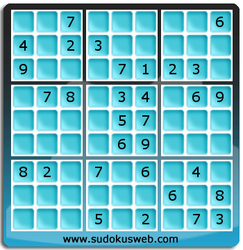 Sudoku von mittelmässiger höhe