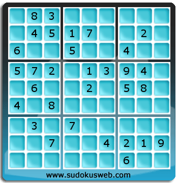 Sudoku von mittelmässiger höhe Sudoku von mittelmässiger höhe