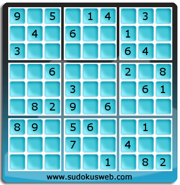 Sudoku von mittelmässiger höhe