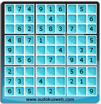 Nivel Muito Facil de Sudoku Nivel Muito Facil de Sudoku