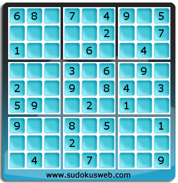 Sudoku von mittelmässiger höhe