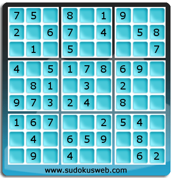 Nivel Muito Facil de Sudoku Nivel Muito Facil de Sudoku