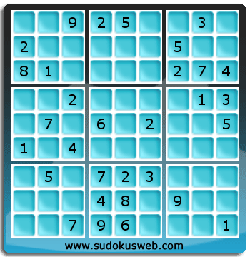 Sudoku von mittelmässiger höhe