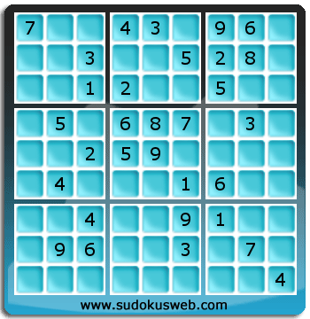 Sudoku von mittelmässiger höhe