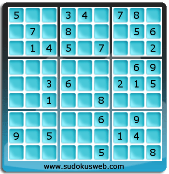 Sudoku von mittelmässiger höhe