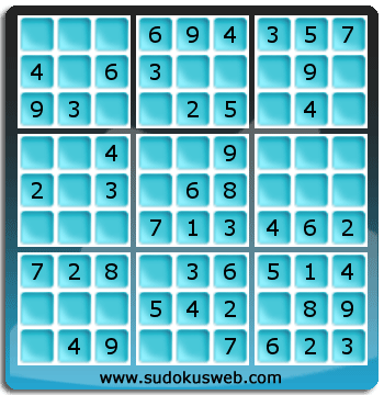 Sudoku de Niveau Très Facile Sudoku de Niveau Très Facile