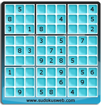 Sudoku von mittelmässiger höhe