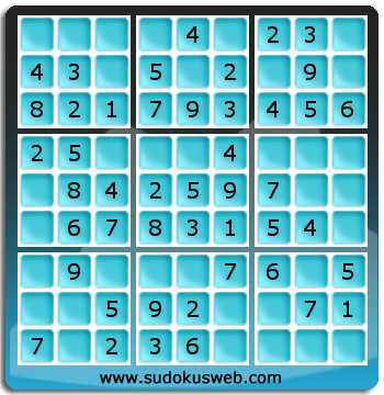 Sudoku de Niveau Très Facile Sudoku de Niveau Très Facile