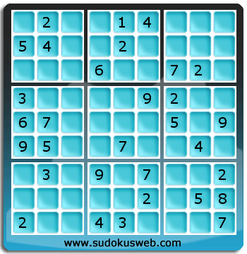 Sudoku von mittelmässiger höhe