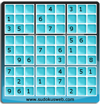 Sudoku von mittelmässiger höhe